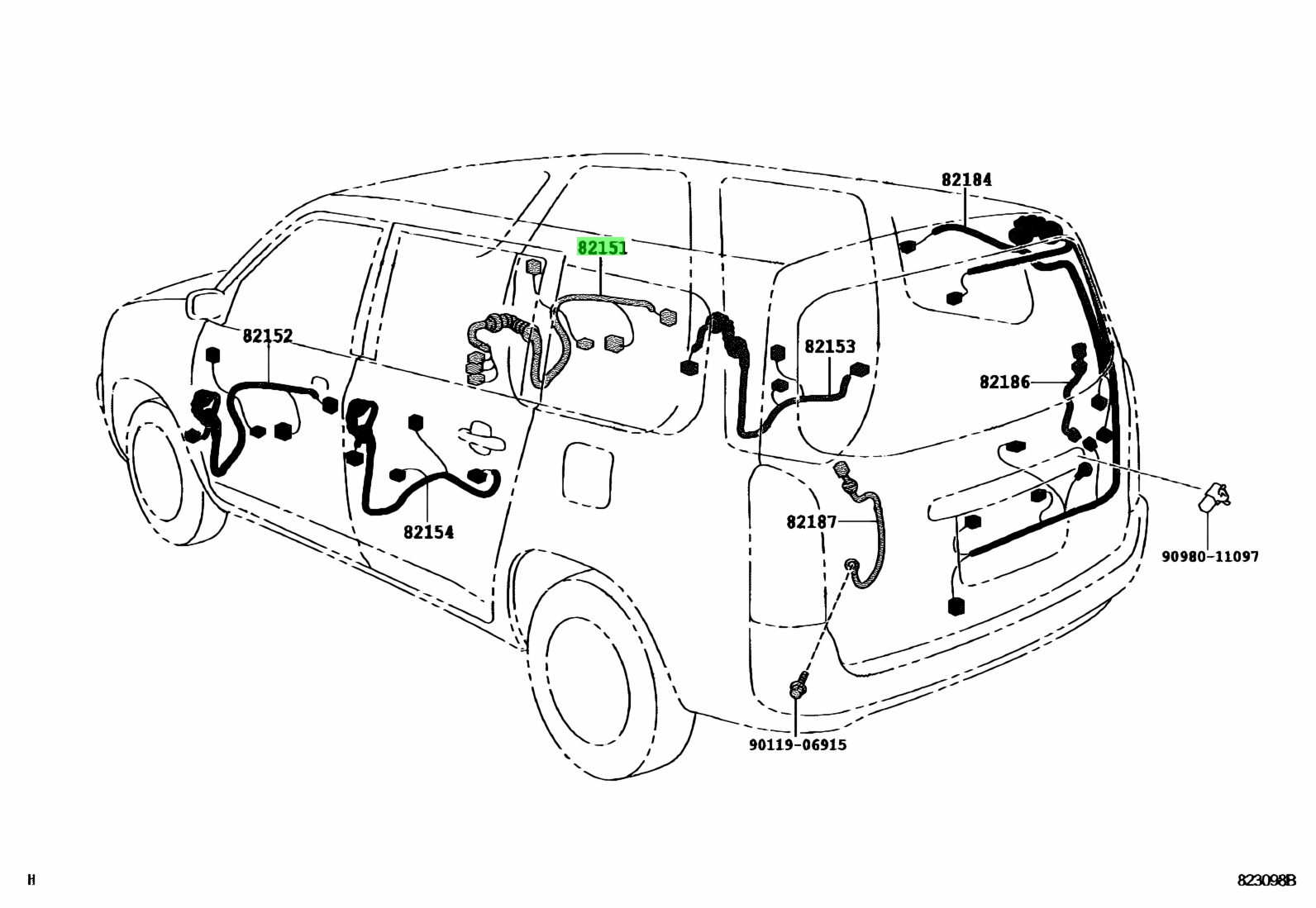 Toyota probox схема электрооборудования