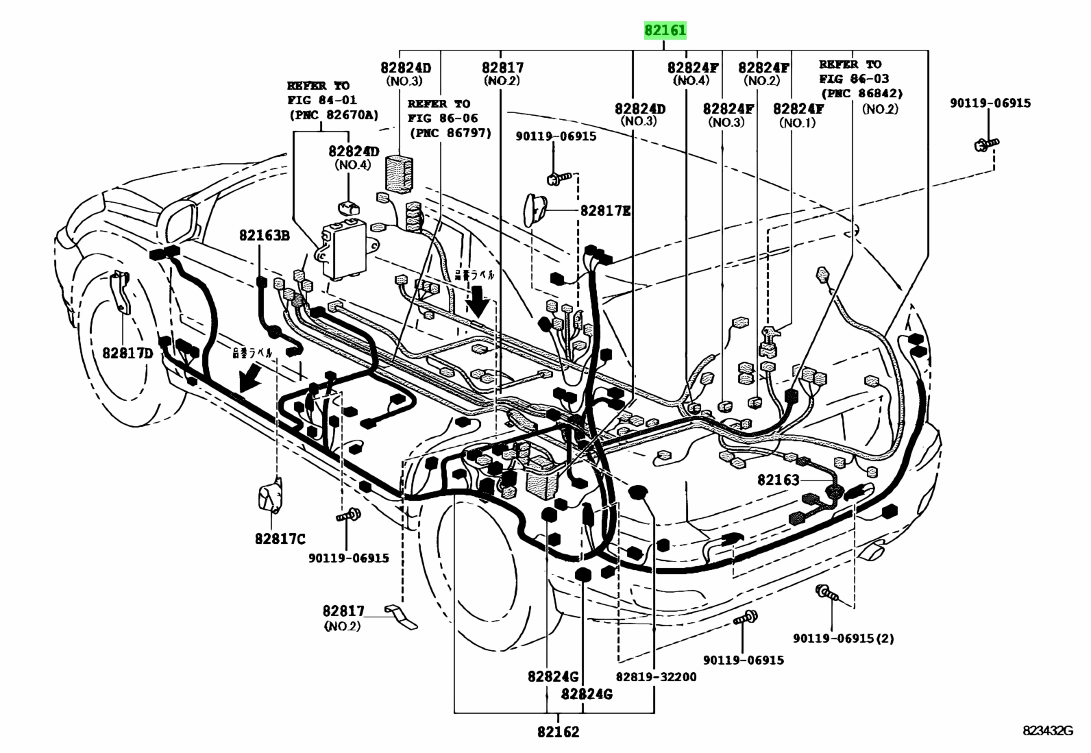 Buy Genuine Toyota 821614D031 (821614D031) Wire, Floor for Toyota