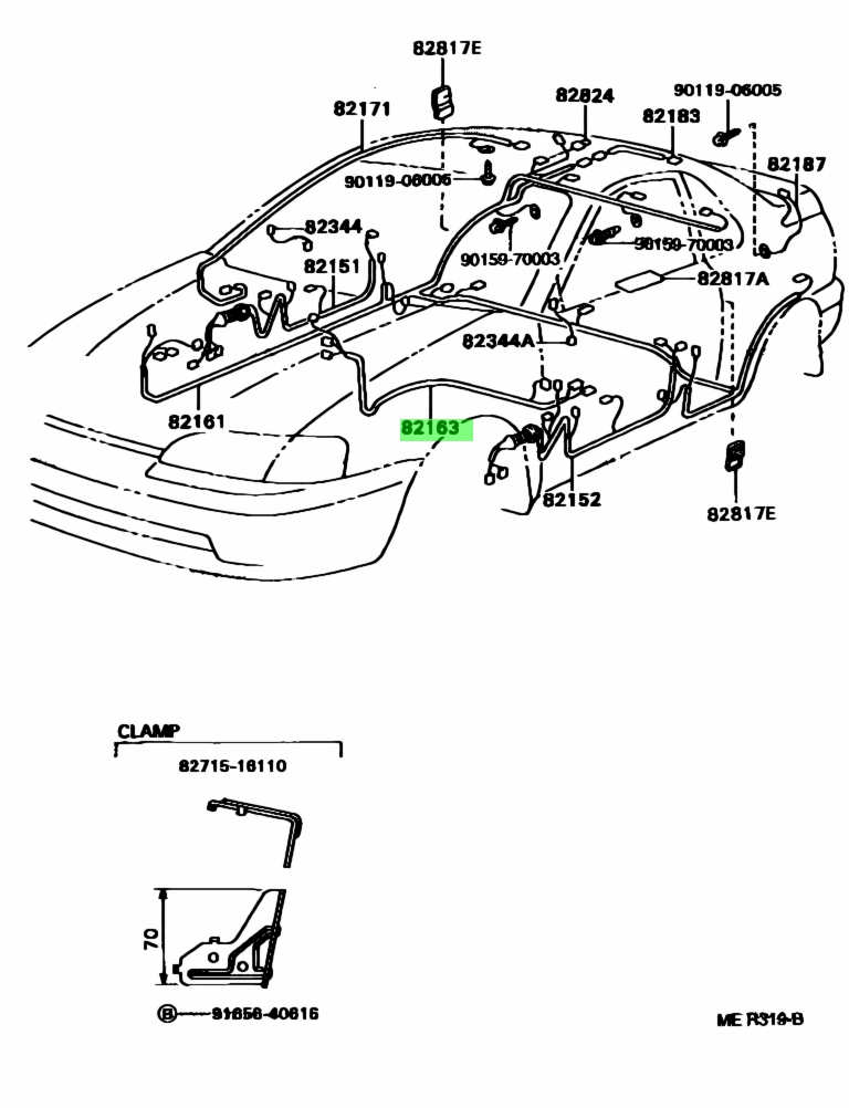 Toyota 16030 распиновка