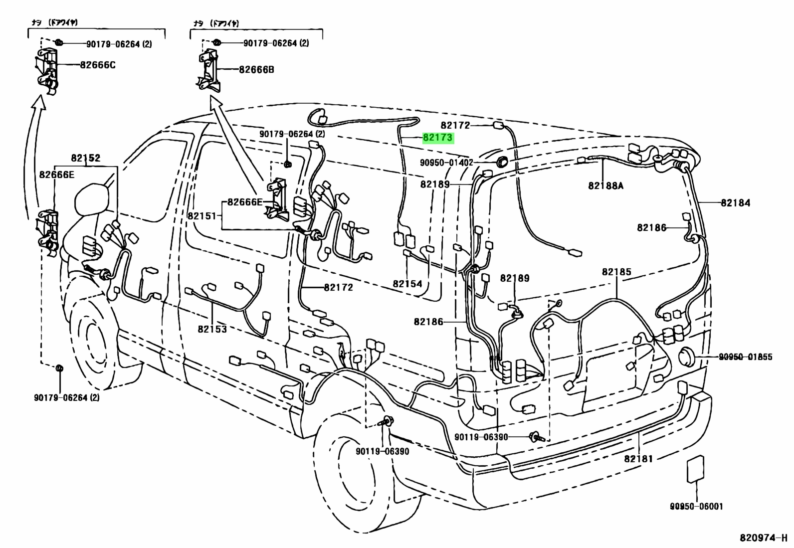 Схема электропроводки Тойота Гранвия