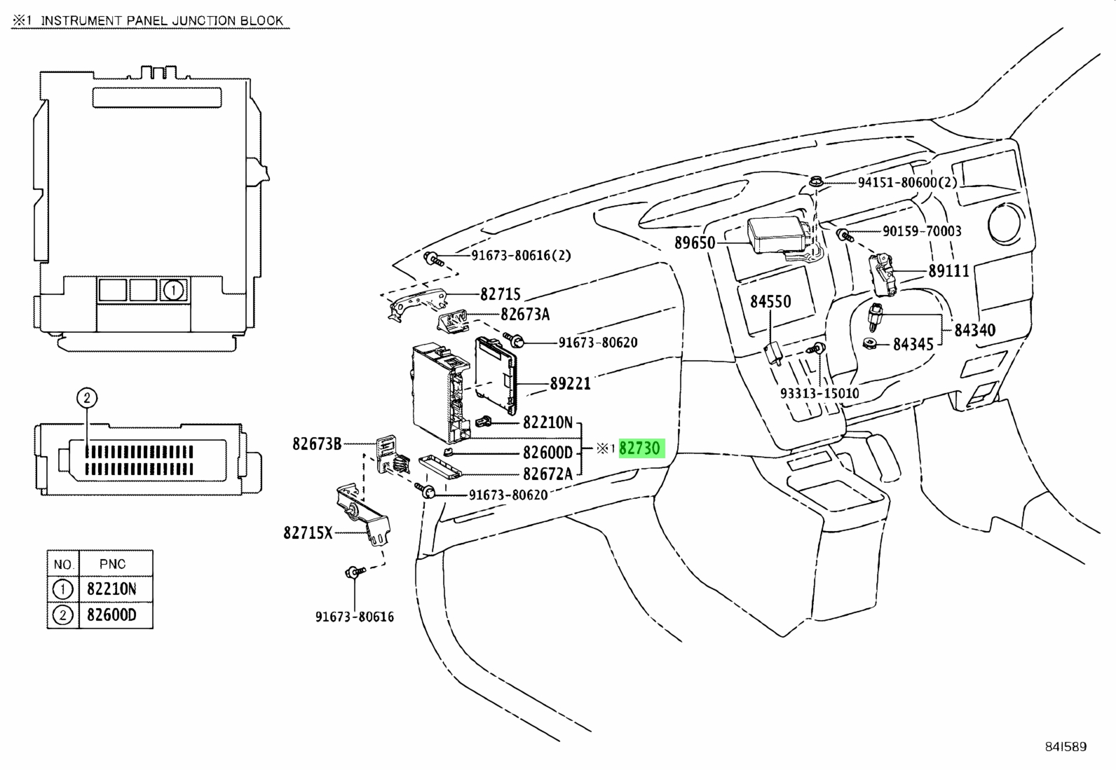 Buy Genuine Toyota 8273015010 (82730-15010) Block Assy, Instrument ...