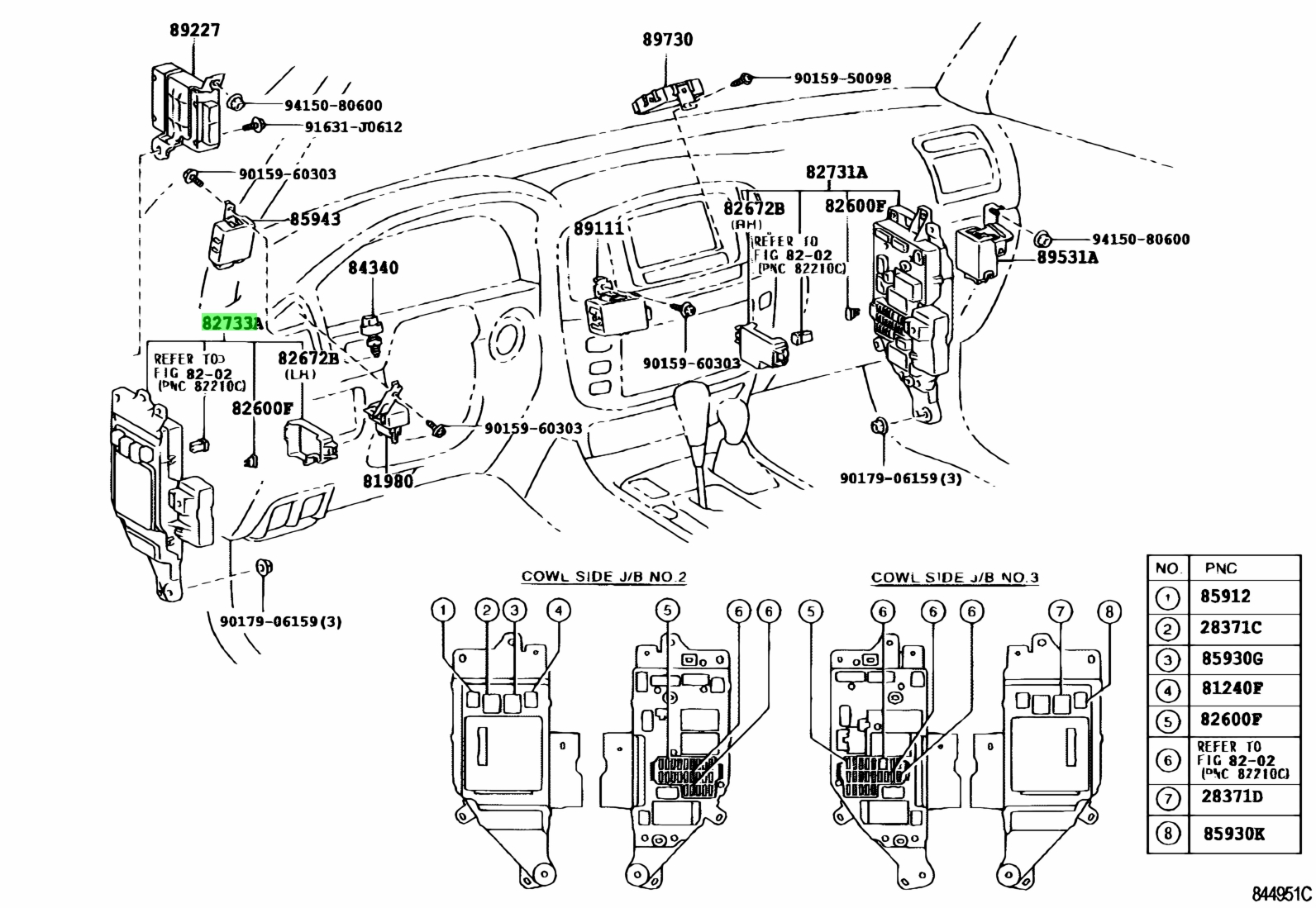 Toyota82733-60153(8273360153)