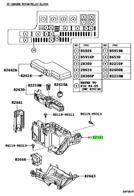 Buy Genuine Toyota 827410K020 (82741-0K020) Block, Engine Room Relay ...