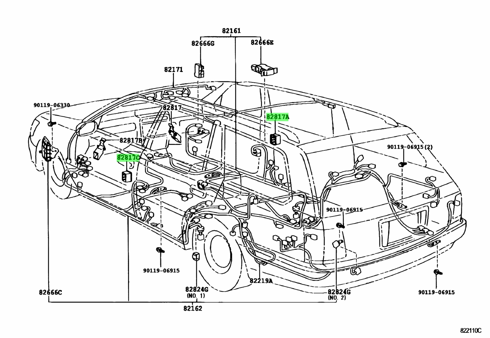 Toyota 82817 1a070