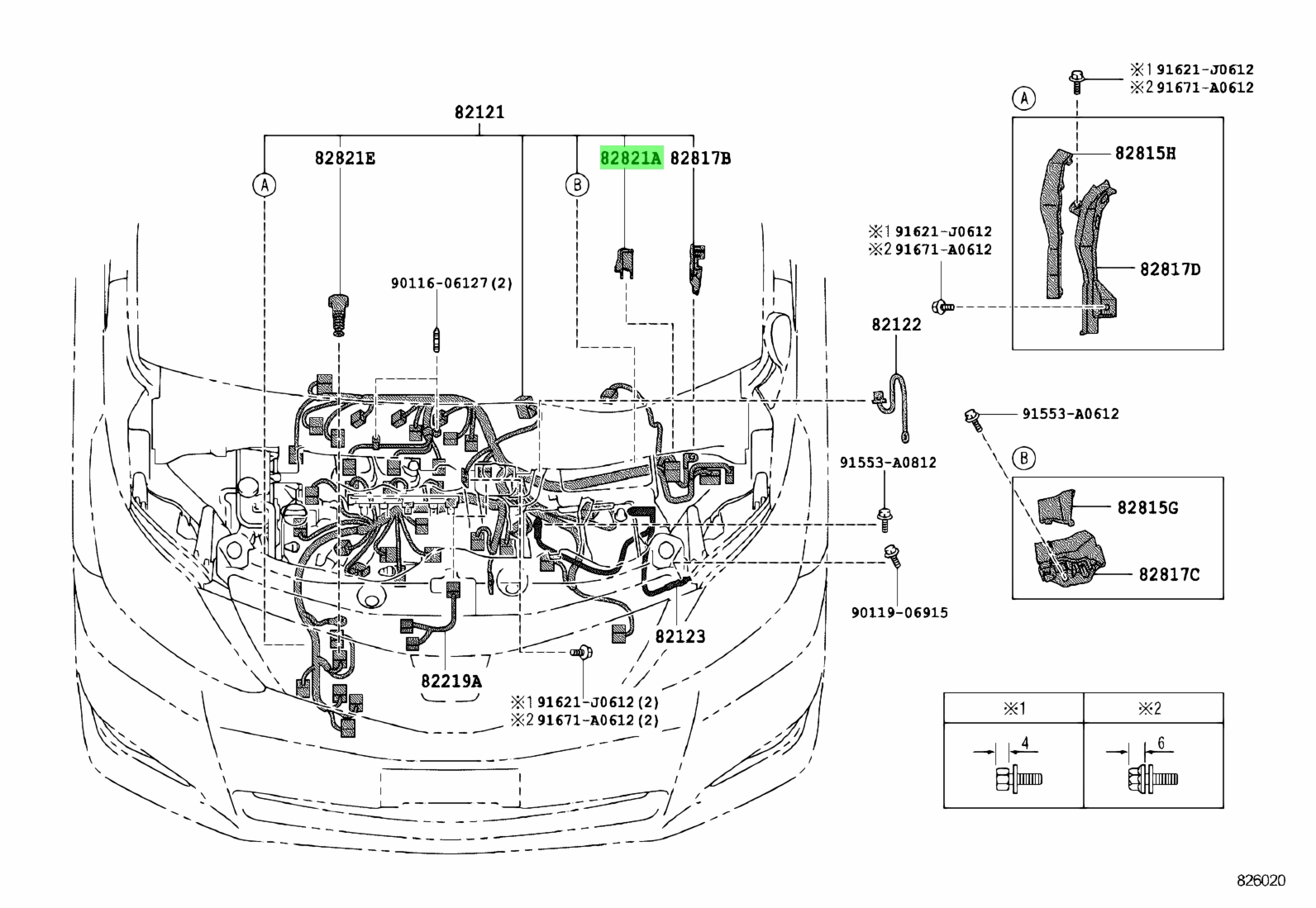 Buy Genuine Toyota 8282112560 (82821-12560) Cover. Prices, fast ...