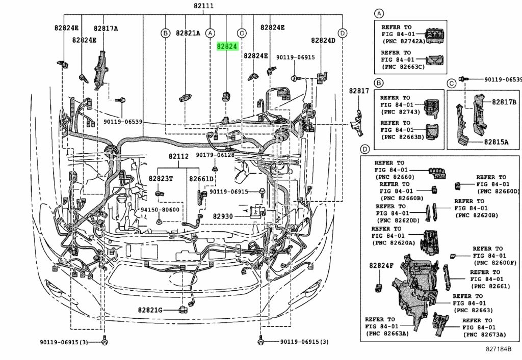 Buy Genuine Toyota 8282422070 (82824-22070) Connector, Wiring Harness ...