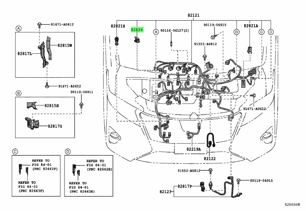 Buy Genuine Toyota 8282434100 (82824-34100) Connector, Wiring Harness ...