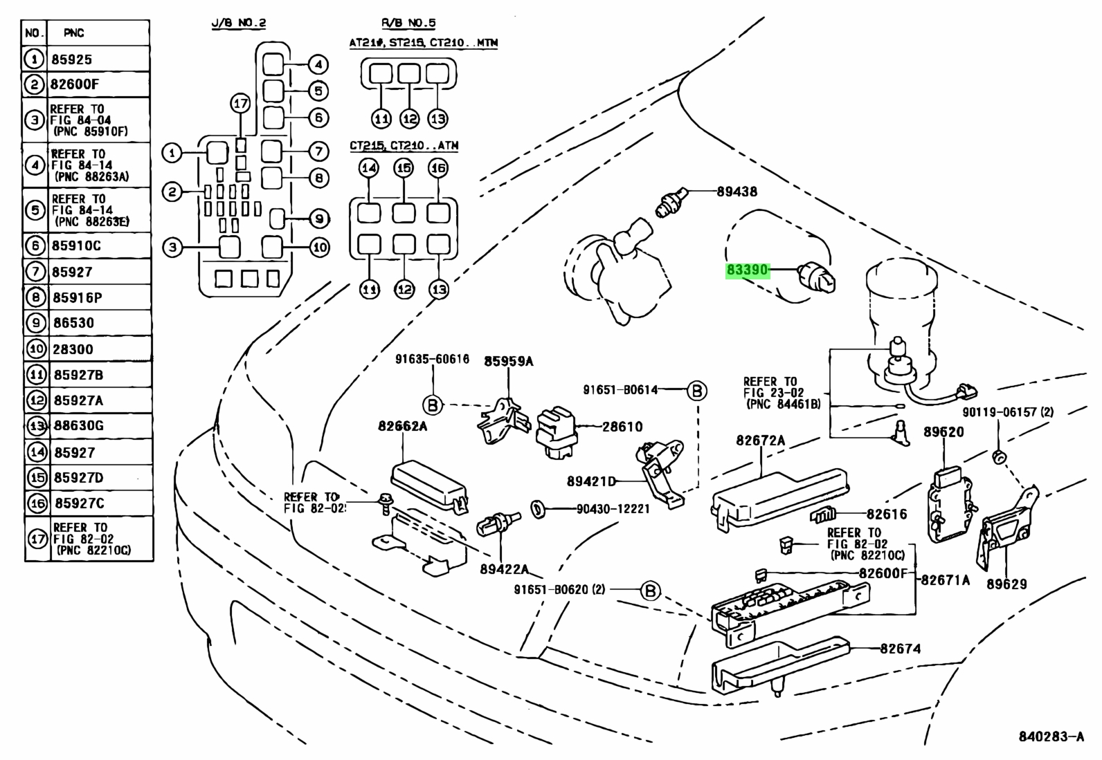 Toyota carina e схема предохранителей