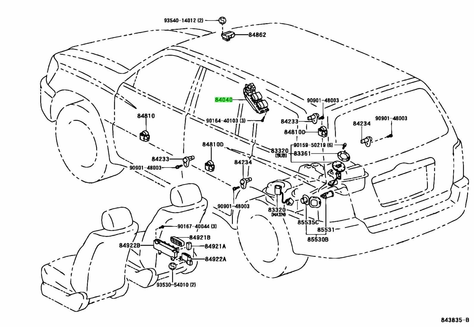 Toyota84040-48110(8404048110)