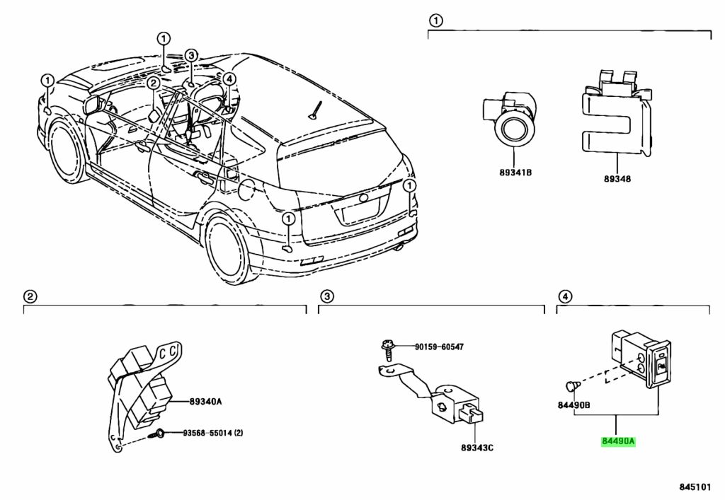 Buy Genuine Toyota Switch Assy Back Sonar Or Clearance Sonar Prices