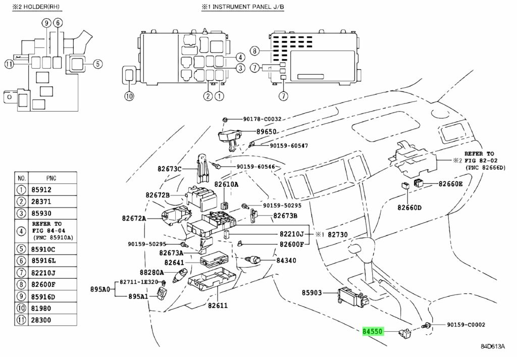 Buy Genuine Toyota 8455033010 (84550-33010) Switch Assy, Parking Brake ...