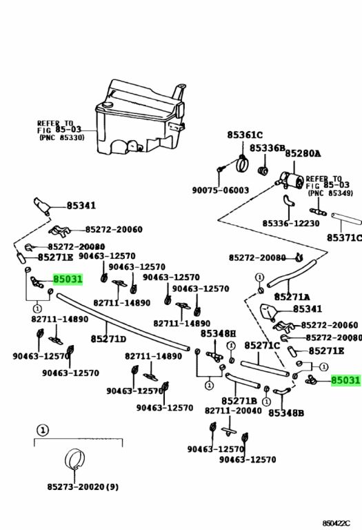 Buy Genuine Toyota 8529933020 (85299-33020) Valve. Prices, fast