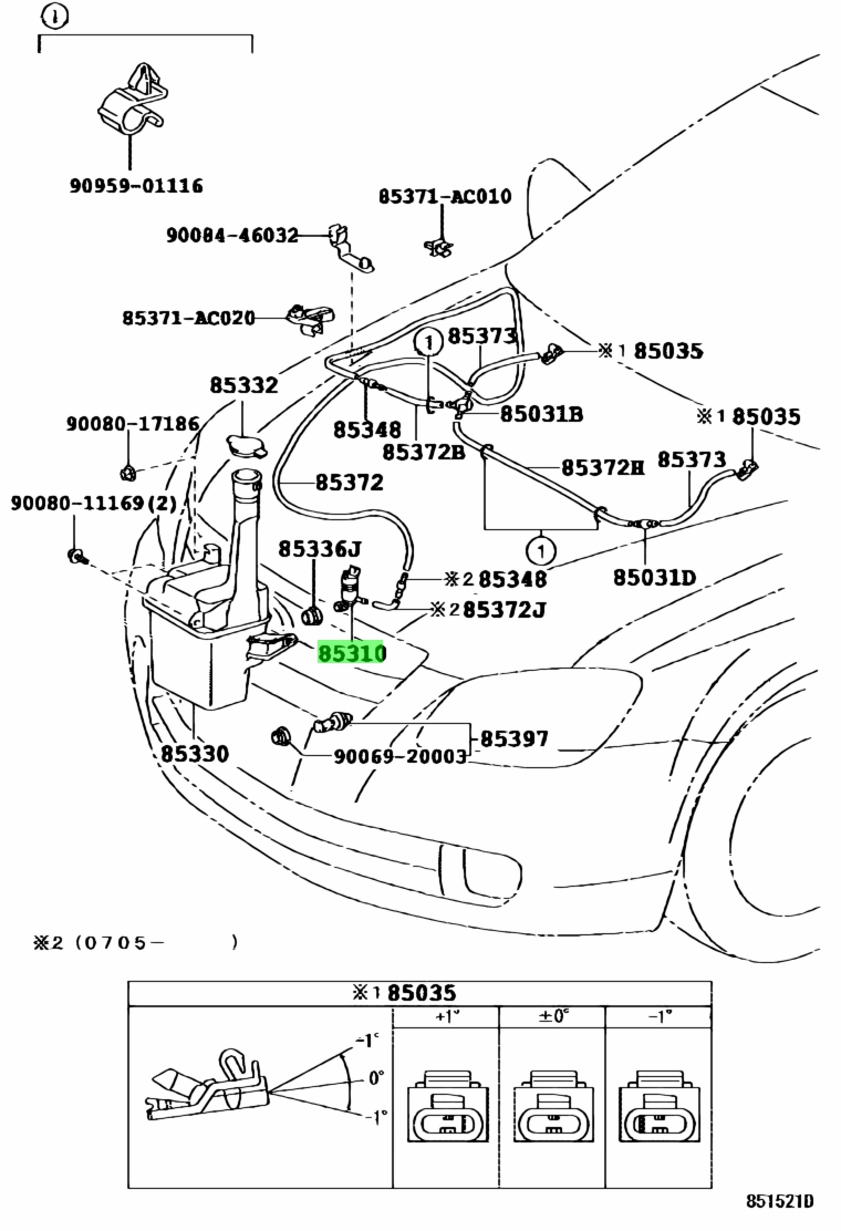 Buy Genuine Toyota 8533006031 (85330-06031) Motor And Pump Assy ...