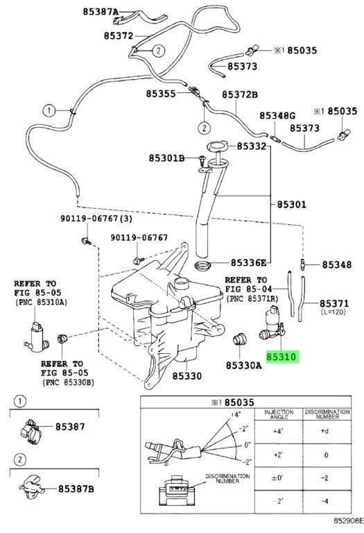 Buy Genuine Toyota 8533012350 (85330-12350) Motor And Pump Assy ...