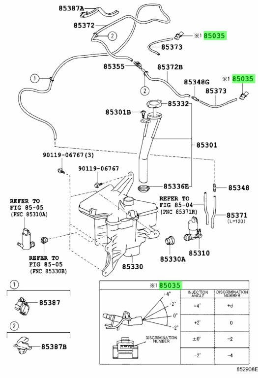 85381 12400 toyota