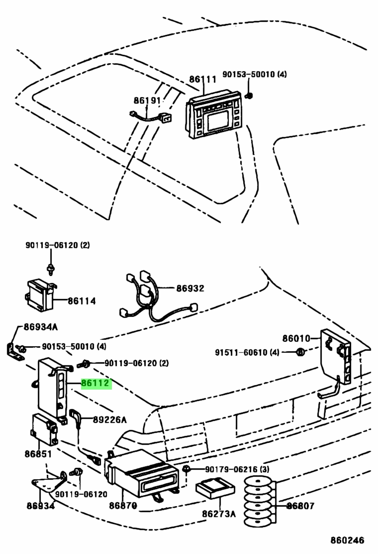 Buy Genuine Toyota 8611250020 (8611250020) Computer, MultiDisplay