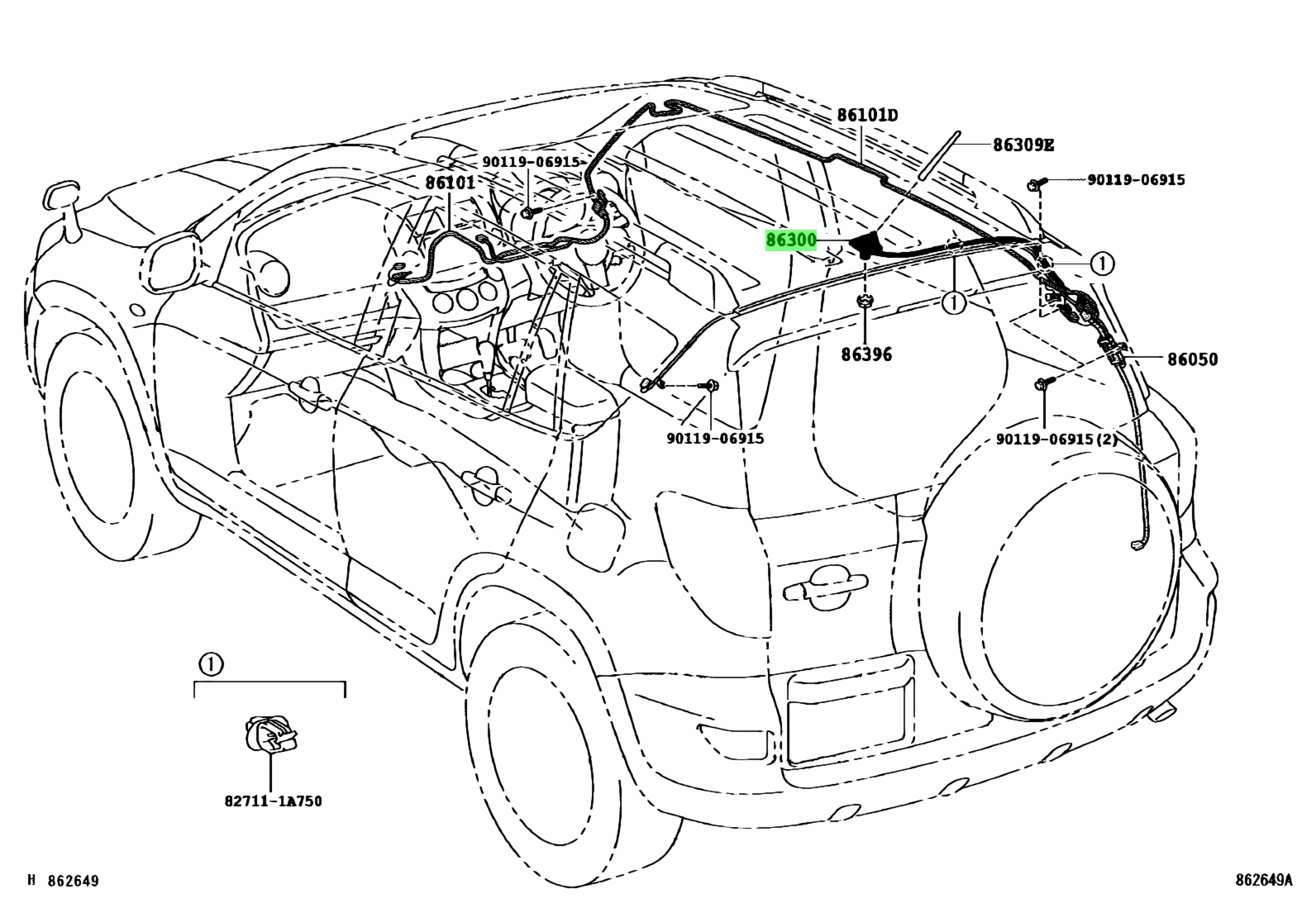 Передняя правая дверь тойота рав 4 2008 aca30l что означает