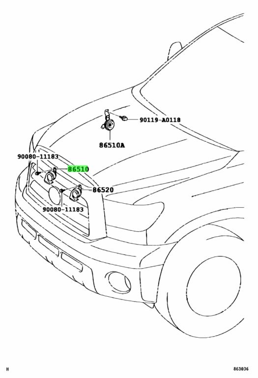 Сигнал звуковой toyota