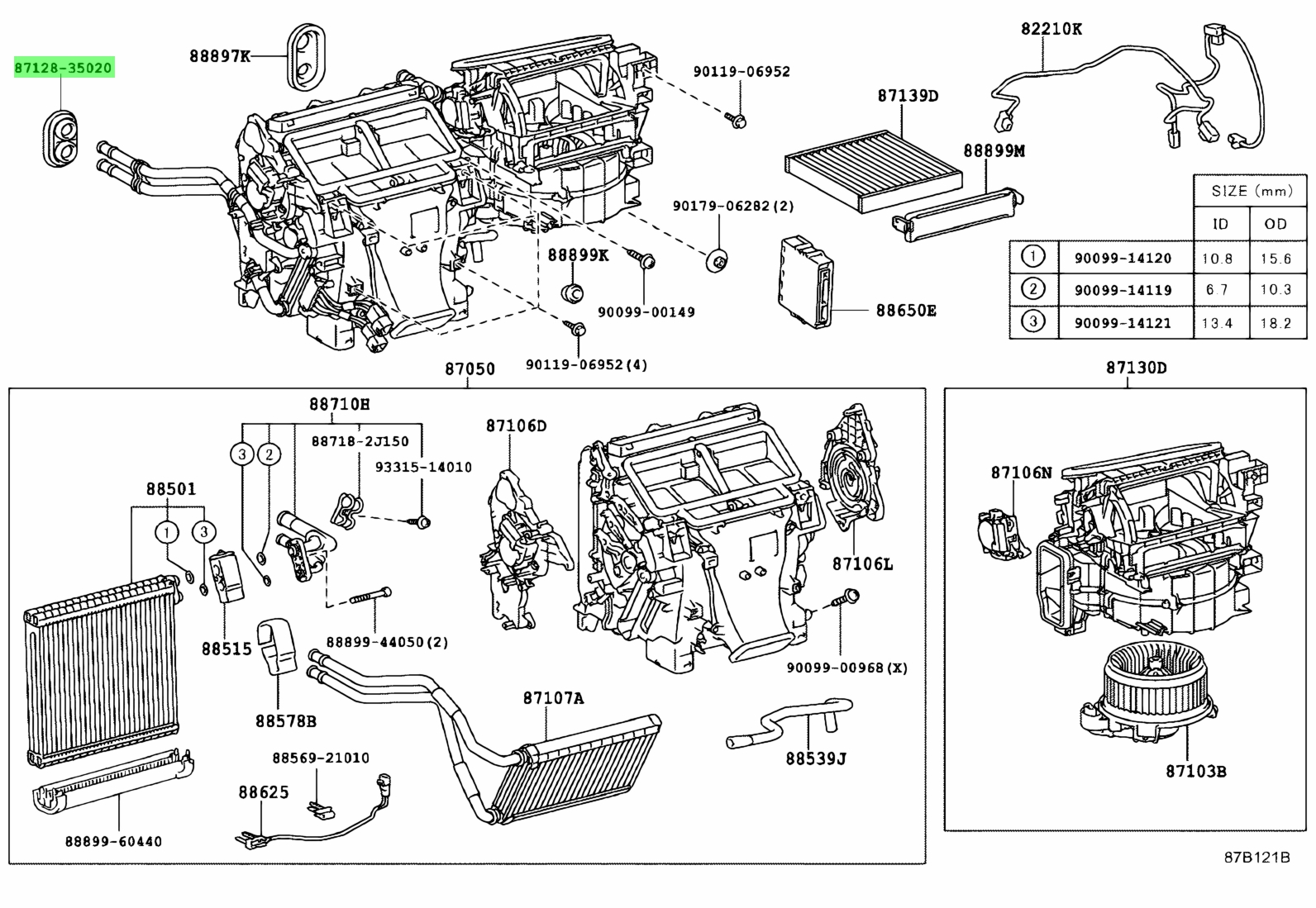 ショコページ Buy Genuine Toyota 8712835020 (87128-35020) Grommet. Prices, fast