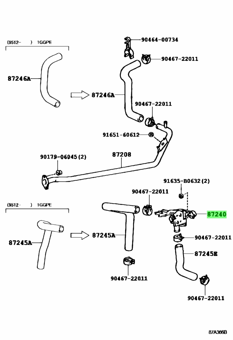 Toyota87240-30650(8724030650)