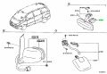 Genuine Toyota 8783420080B5 - COVER, INNER REAR VIEW MIRROR STAY HOLDER