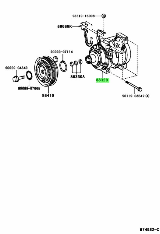 Toyota 88320 48080