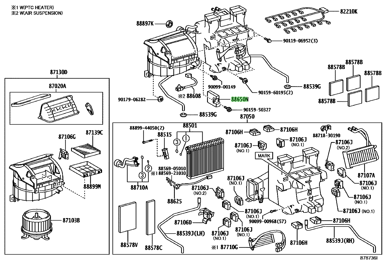 Buy Genuine Toyota 8865050A90 (8865050A90) Amplifier Assy, Air