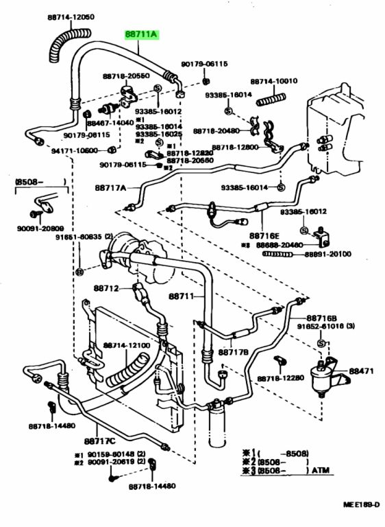 Buy Genuine Toyota 8871120470 (88711-20470) Hose, Cooler Refrigerant 