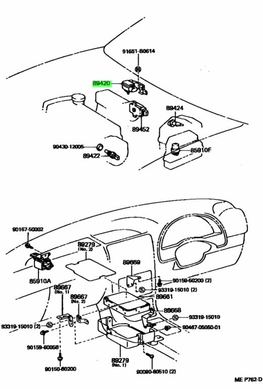 Buy Genuine Toyota 8942010040 (89420-10040) Sensor Assy, Vacuum For 