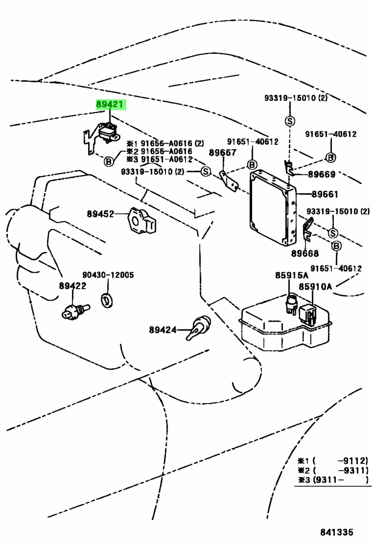 Sensor assy vacuum toyota