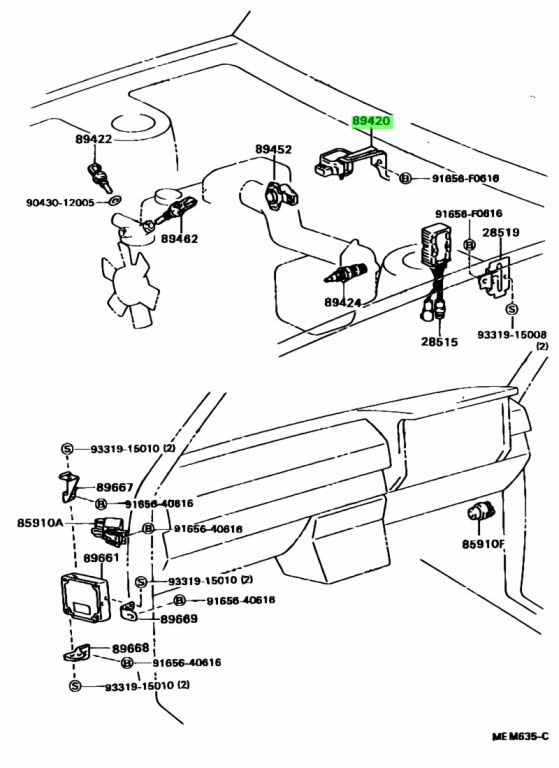 Sensor assy vacuum toyota