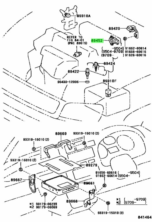 Buy Genuine Toyota 8945233030 (89452-33030) Sensor, Throttle Position ...