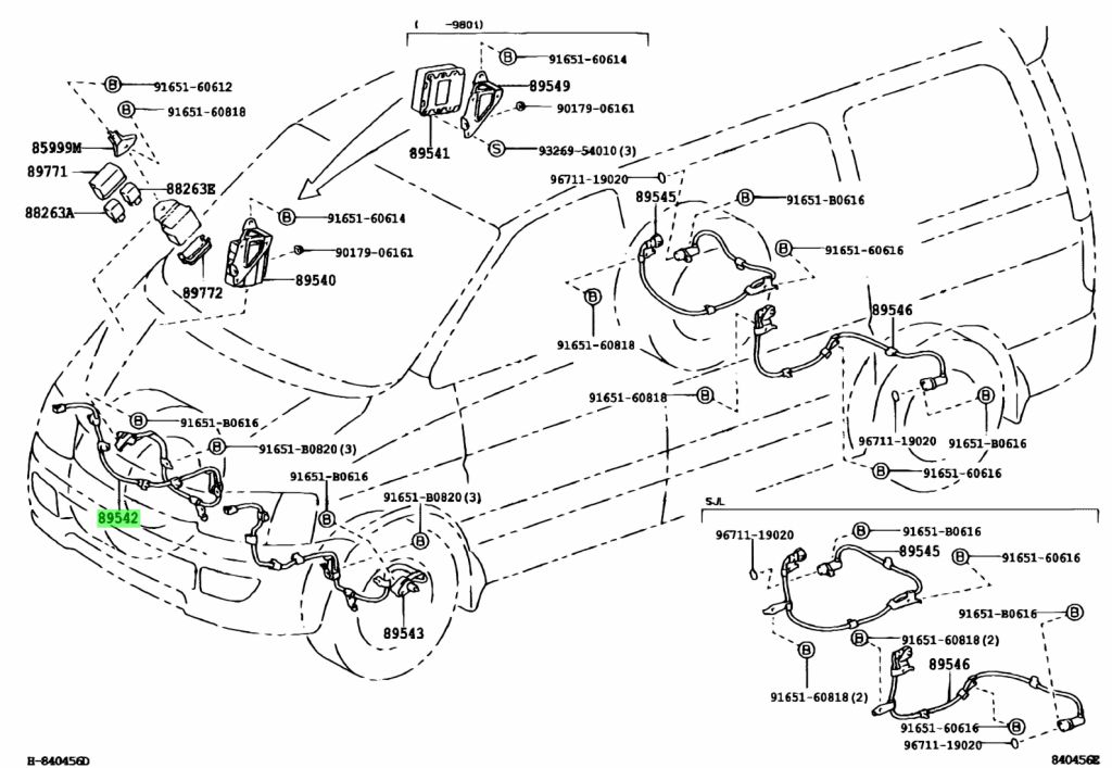 Buy Genuine Toyota 8954228070 (89542-28070) Sensor, Speed, Front Rh ...