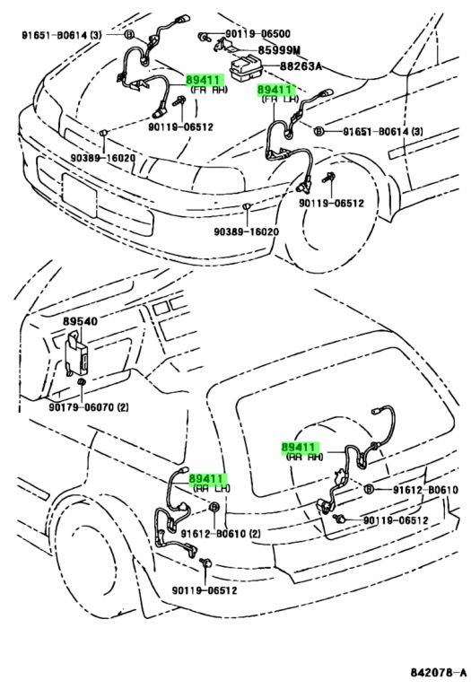 Датчик абс toyota vitz