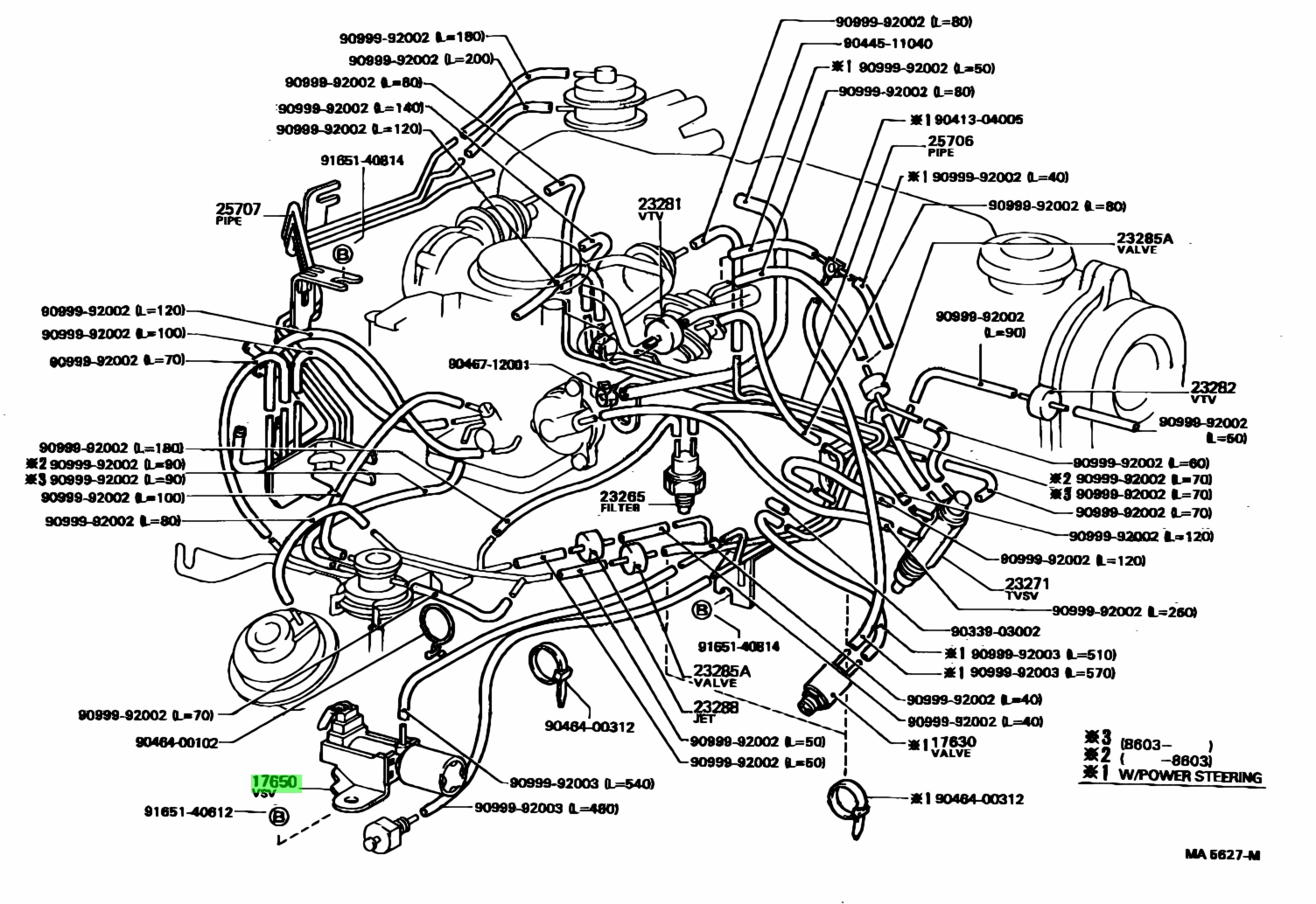 Схема подключения вакуумных трубок 4s fe