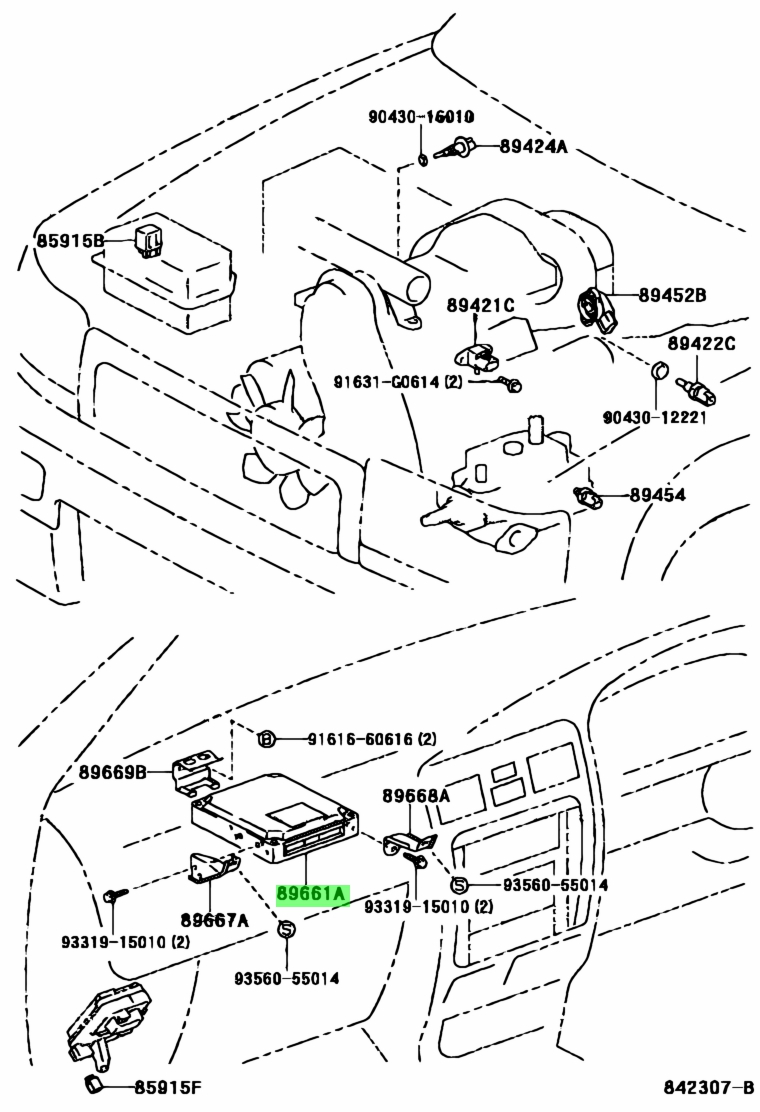 Buy Genuine Toyota 896613D240 89661 3D240 Computer Engine Control buy-genuine-toyota-896613d240-89661-3d240-computer-engine-control