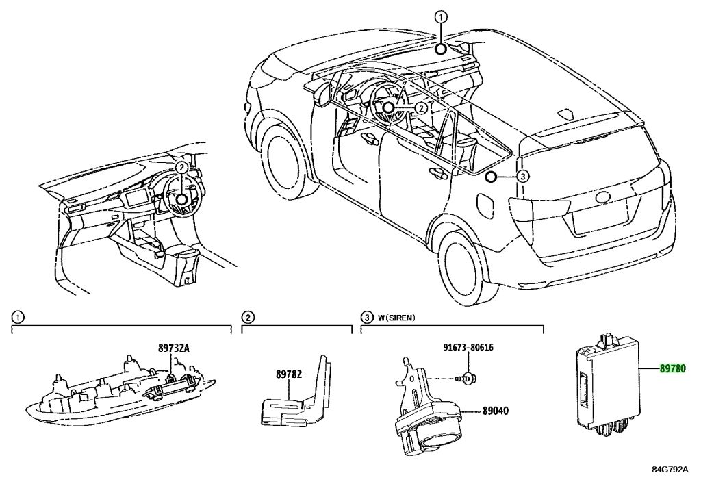 Buy Genuine Toyota 897800K072 (89780-0K072) Computer Assy