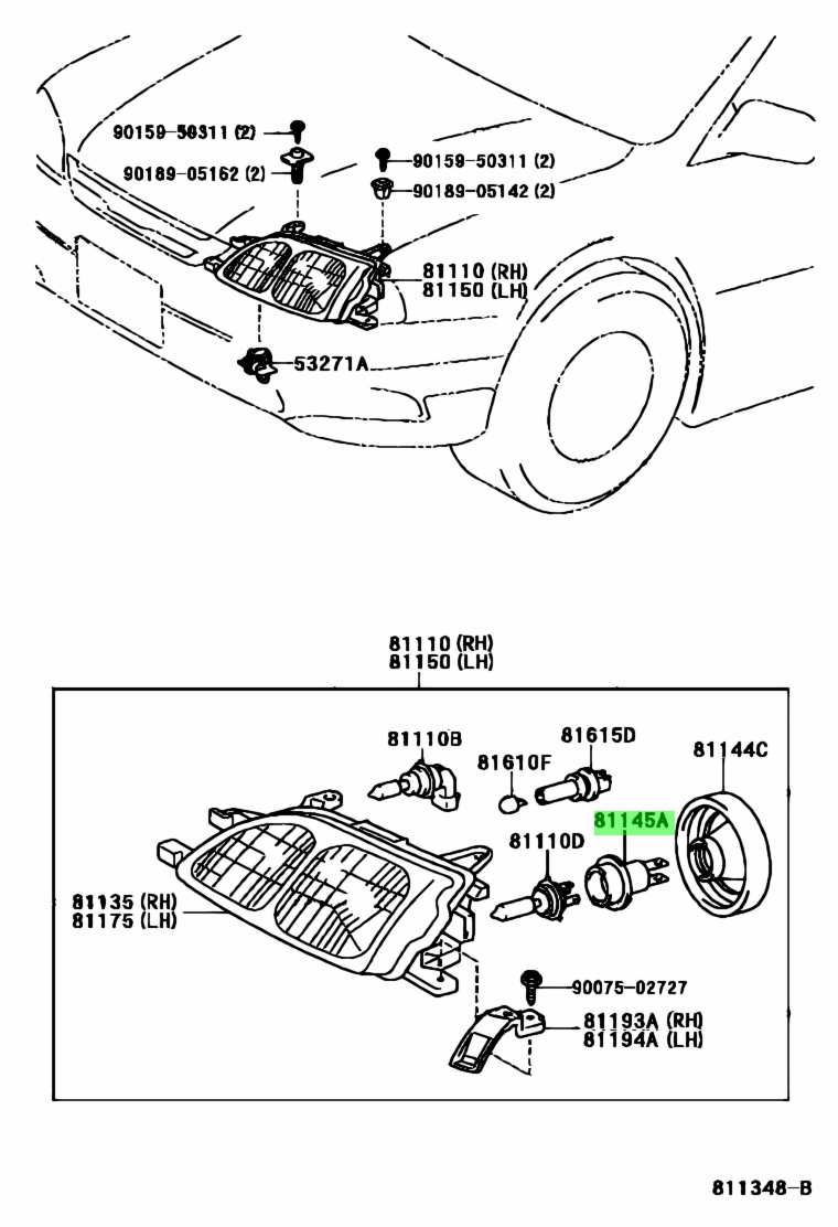 Toyota 90075-99140 (9007599140)