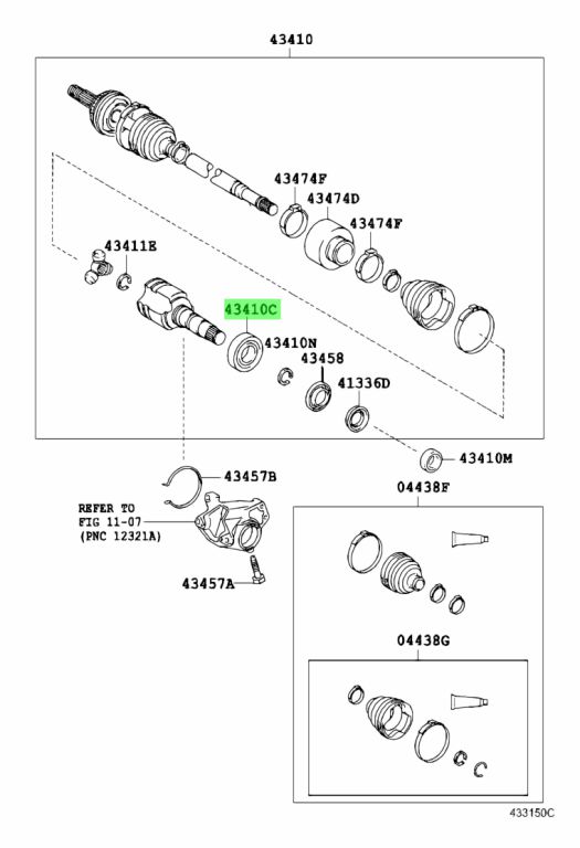 Buy Genuine Toyota 9008036133 (90080-36133) Bearing (For Front