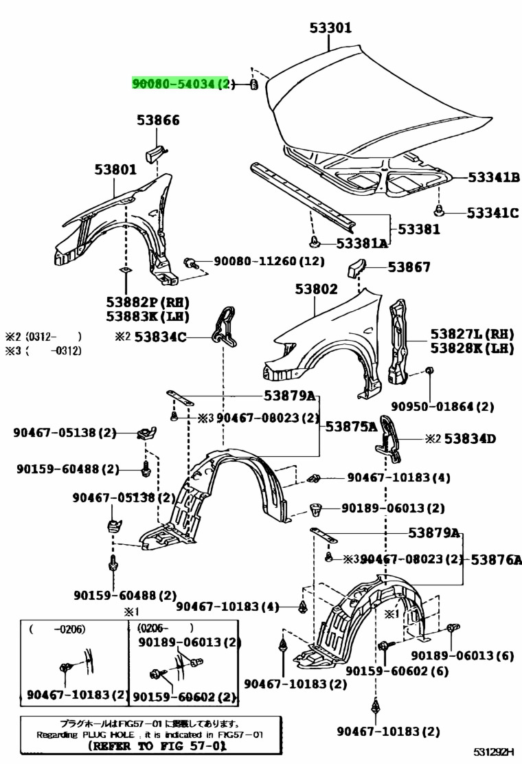 Toyota90080-54034(9008054034)