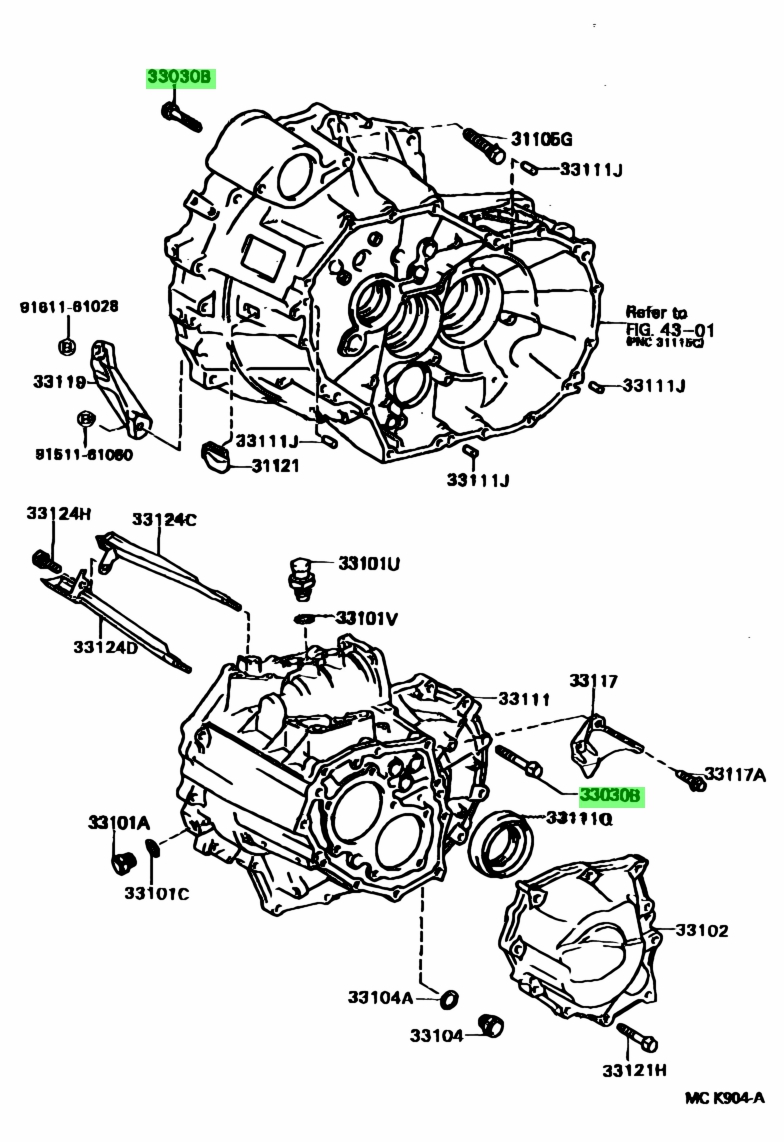 Buy Genuine Toyota 9010508042 90105 08042 Bolt For Transaxle Case