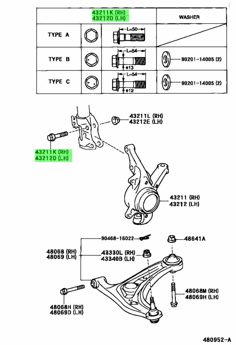 Toyota 90105-14140 (9010514140)