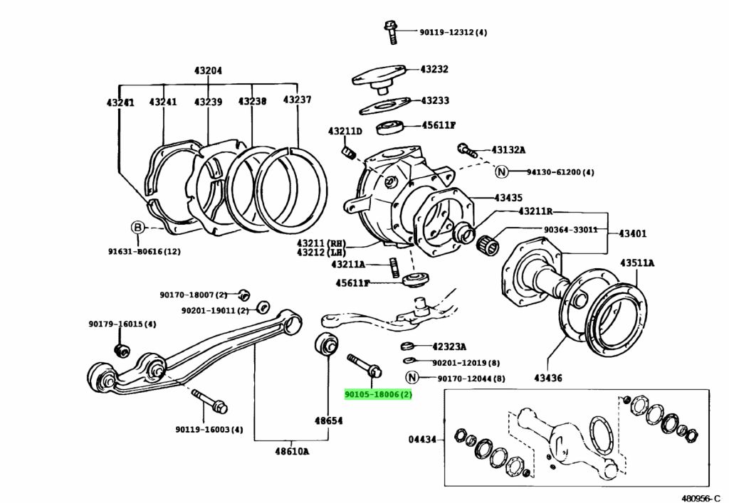 Toyota 90480 18006