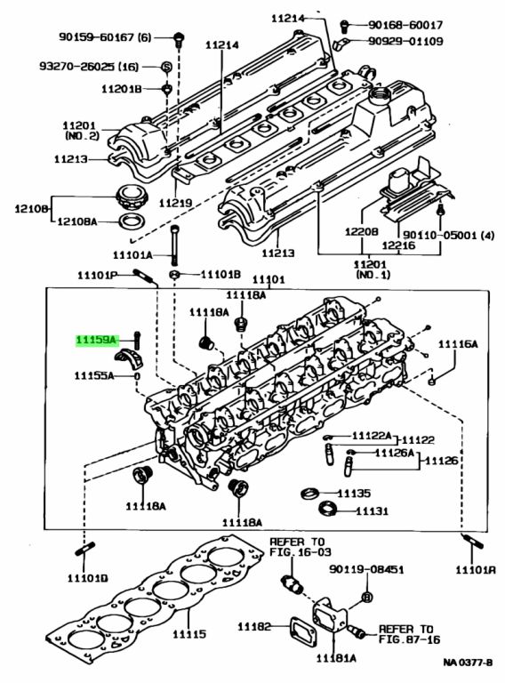 Buy Genuine Toyota 9011907005 (90119-07005) Bolt (for Head To Camshaft 