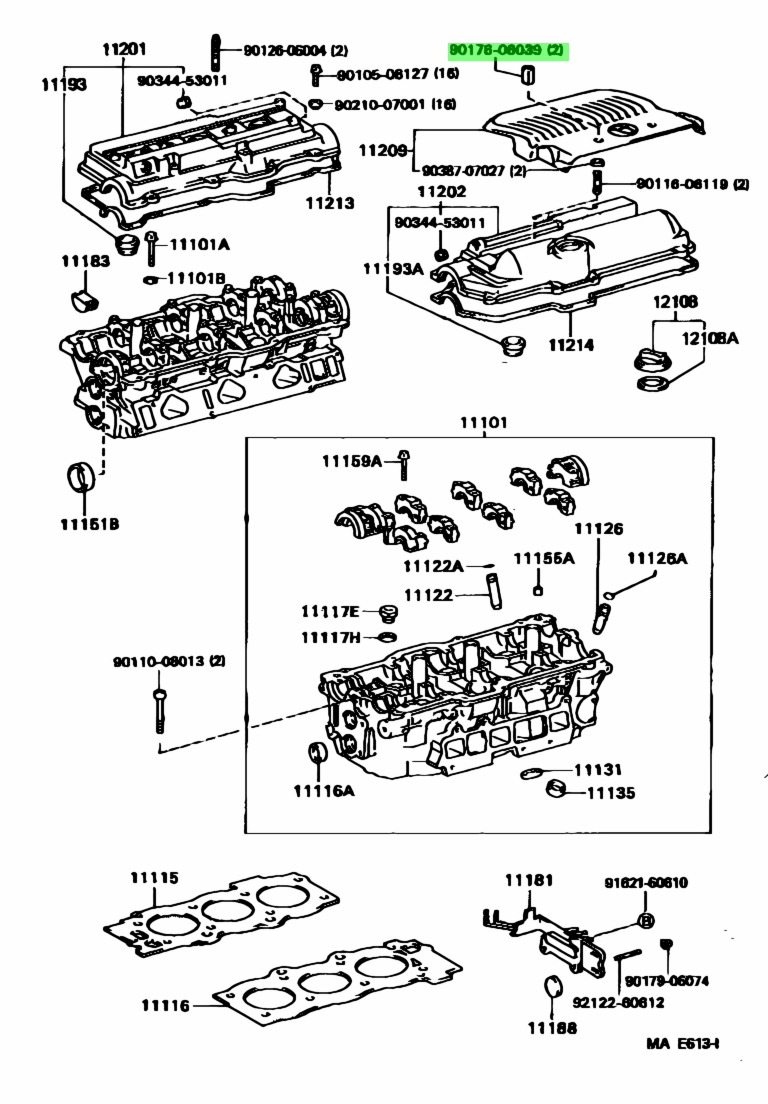 Купить Toyota 9017606039 (90176-06039)  Металлическая. Цены .