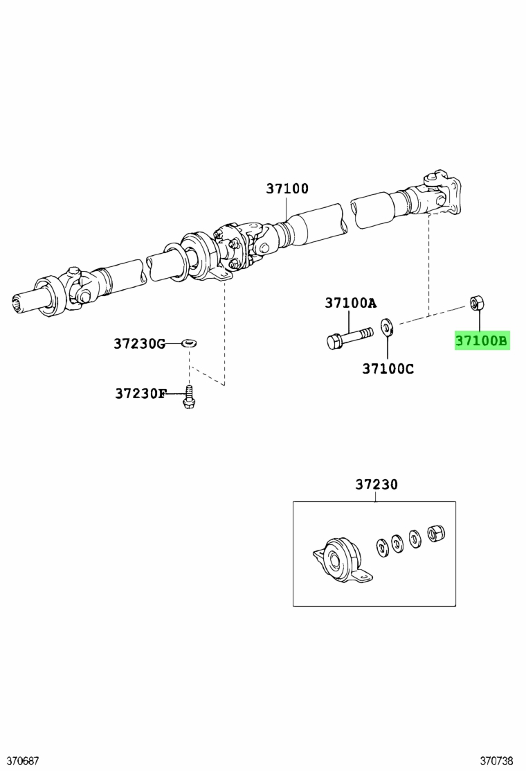 Buy Genuine Toyota 9017810007 (90178-10007) Nut. Prices, Fast Shipping ...