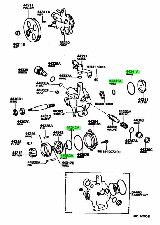 Buy Genuine Toyota 9030121001 (90301-21001) Ring, O (For Vane Pump ...