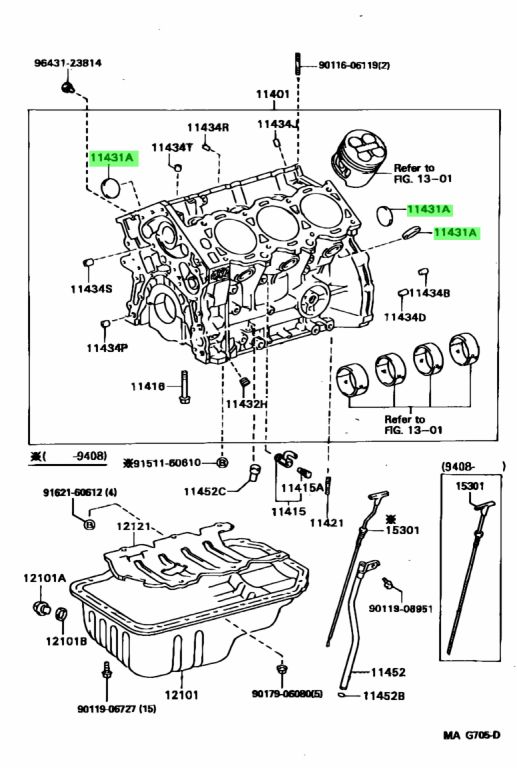 Buy Genuine Toyota 9033135005 (90331-35005) Plug, Tight, No.1 (For ...