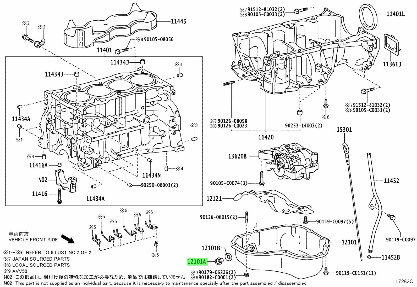 Buy Genuine Toyota 90341C0013 (90341-C0013) Plug(For Oil Pan Drain ...