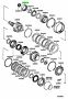 Genuine Toyota 9036553001 - BEARING, CYLINDRICAL ROLLER, NO.1 (FOR UNDERDRIVE)